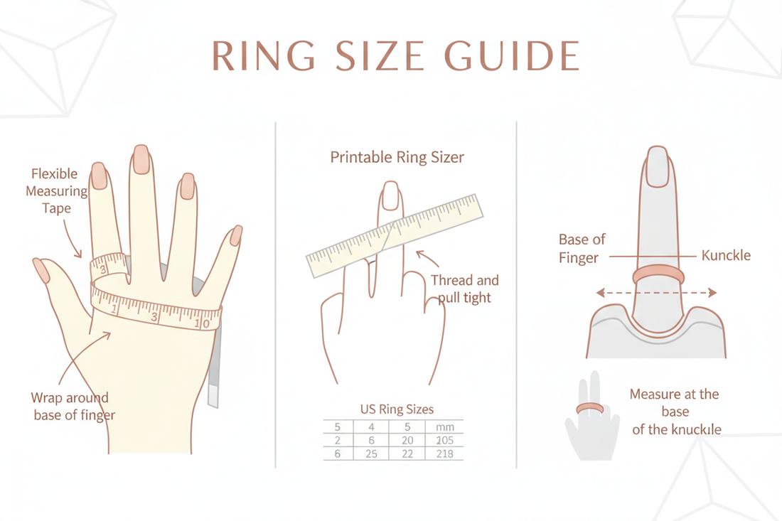 How to Measure Your Ring Size at Home: A Step-by-Step Guide by Yushine Jewelry