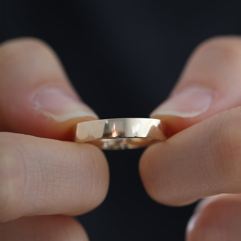 14K Yellow Gold Plain Band Ring